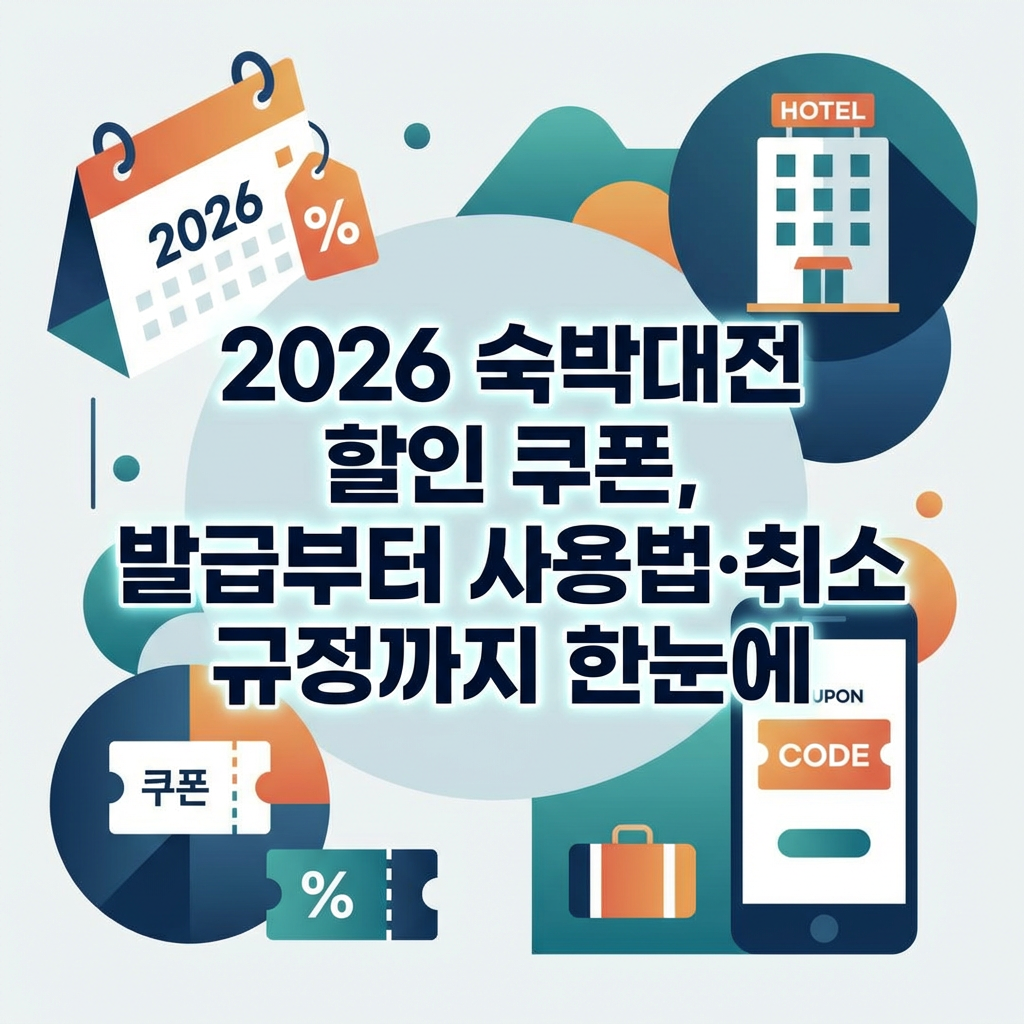 2026 숙박대전 할인 쿠폰, 발급부터 사용법·취소 규정까지 한눈에